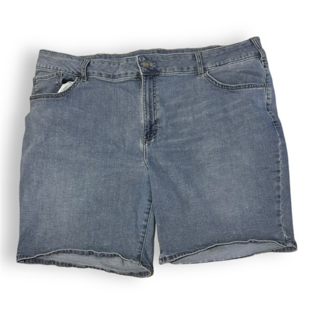 Women’s Lee 24 Medium Wash Regular Fit Bermuda Shorts 3X 3XL XXXL